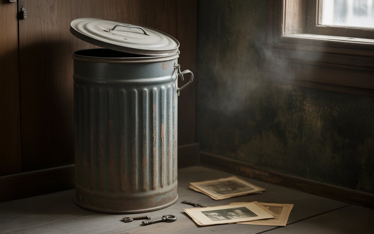 trash can cabinet