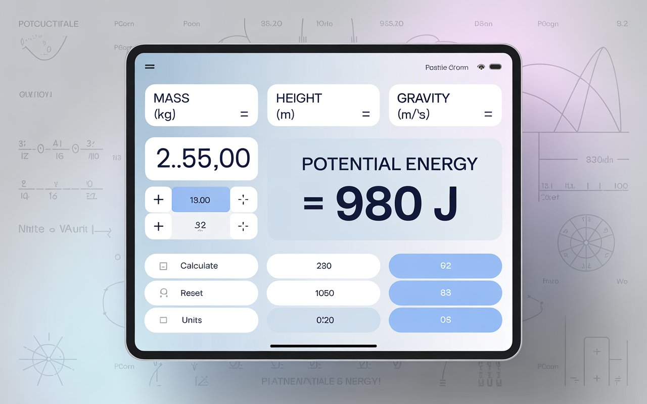 potential energy calculator