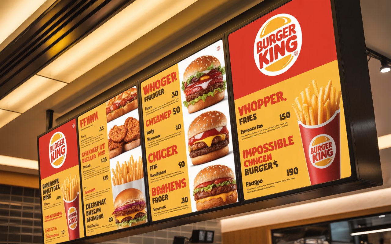 burger king menu
