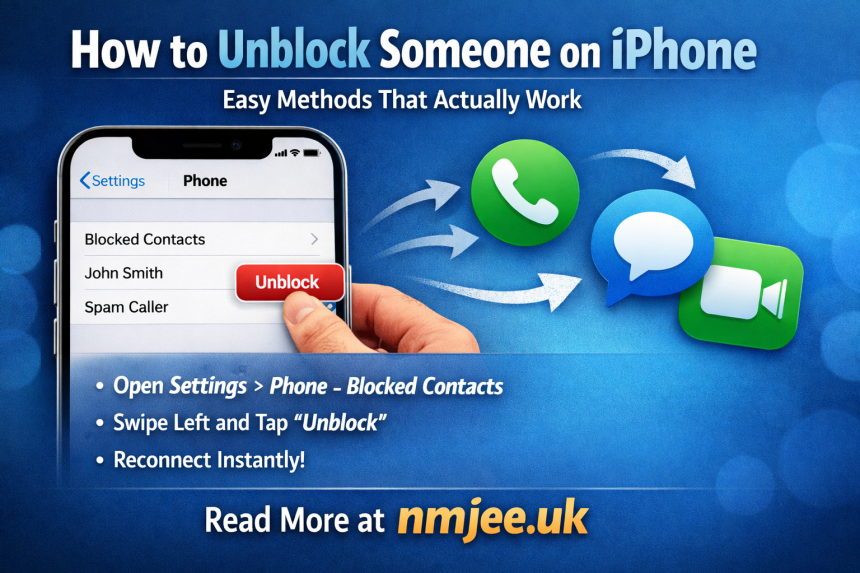 how to unblock someone on iphone