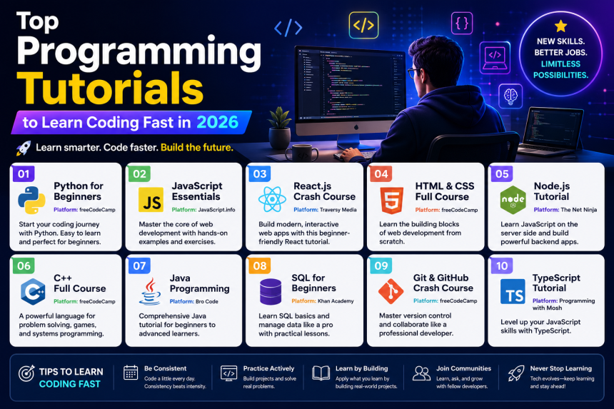 top programming tutorials