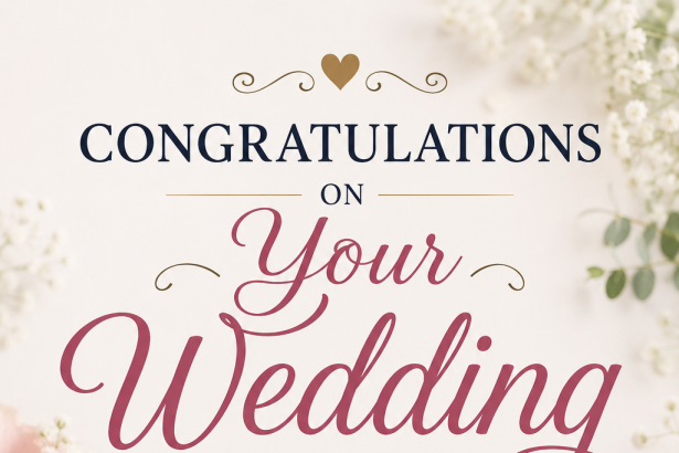 congratulations on your wedding